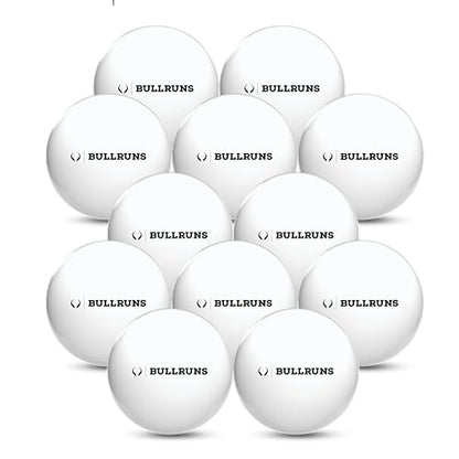 Bullruns Ping Pong Balls - 3-Star Table Tennis Balls| 2.7 Grams/Ball | High-Performance 40+ Size, ABS Training Balls | Ultimate Durability for All Games