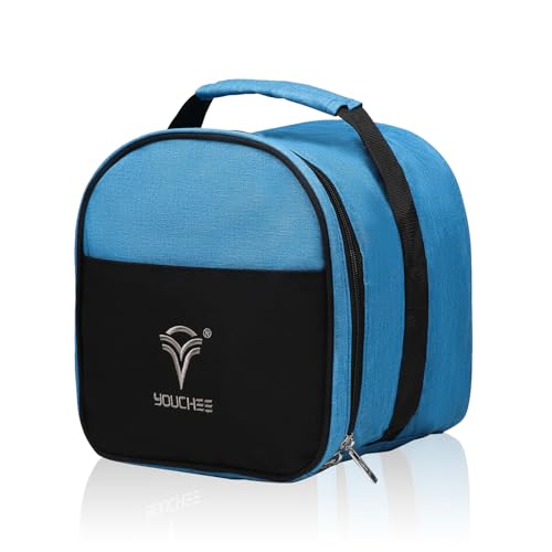 Compact Single Bowling Ball Tote Bag for Spare Ball, Lightweight One-Ball Bowling Bag with Built-In Ball Holder, Easy Carry Handle, Durable for Practice & League Play - color: Blue