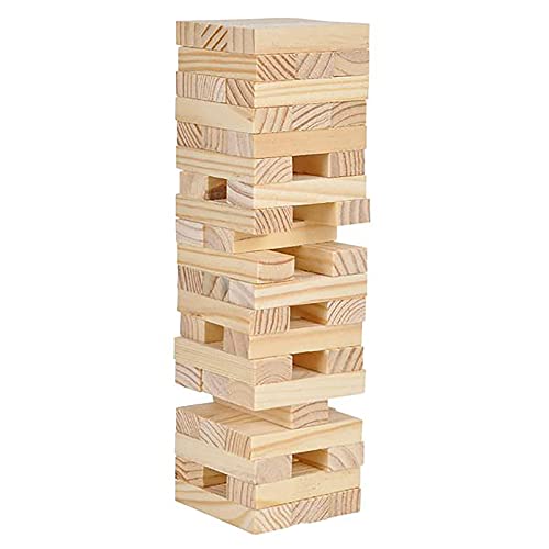 The Dreidel Company Wooden Blocks Stacking Tumbling Tower Game, Pull, and Tumble Blocks, Sensory Learning, Game Night, 6" Inches (2-Pack) - size: 2-Pack
