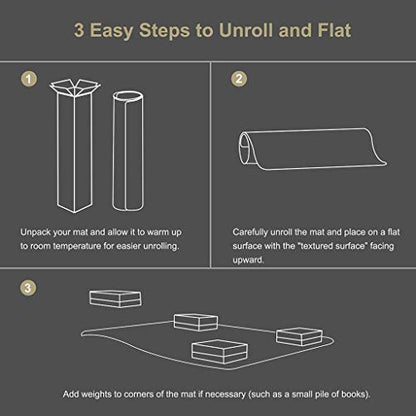 Kuyal Clear Chair Mat, Hard Floor Use, 48" x 36" Transparent Office Home Floor Protector mat Chairmats (48" x 36" Rectangle) - size: 36" x 48" Rectangle