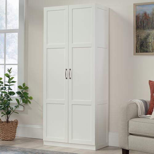 Sauder Select Storage Cabinet/ Pantry cabinets, White finish - color: Soft White