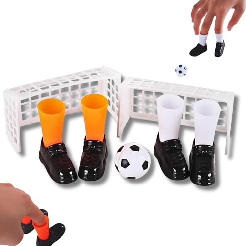 Finger Soccer Game Set with 2 Goals, Mini Table Football Game for Fans Club Sports Bar and Home Party