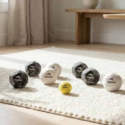 Elakai Soft Bocce Game Set – Outdoor Lawn Bocce Ball Game with Soft Balls & Carry Bag, Family Backyard Yard Game