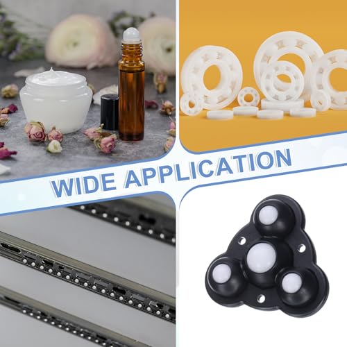 uxcell 100Pcs Nylon Bearing Balls 7mm Polishing Solid Ball, G2 Precision, White - size: 7mm