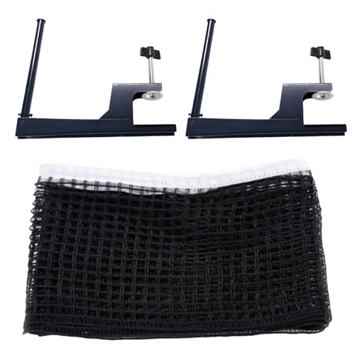 Pingpong Net with Clamp Professional Table Tennis and Post Set Folding PingPong Meshes Clip Adjustable Screw Clamps Post Suitable for Indoor Outdoor - color: B