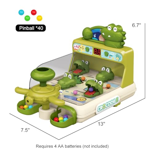 Pinball Machine for Kid, Toddler Dinosaur Board Games, Educational Interactive Electronic Toys Birthday Gift for Boy and Girl Ages 3+