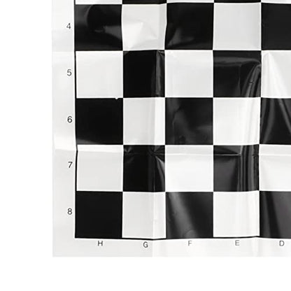 Wooden International Checkers, 28 Piece Grain Wood Chess Set with Reversible Board for Kids and Adults, Classic Indoor Outdoor Game for Family Camping Backyard