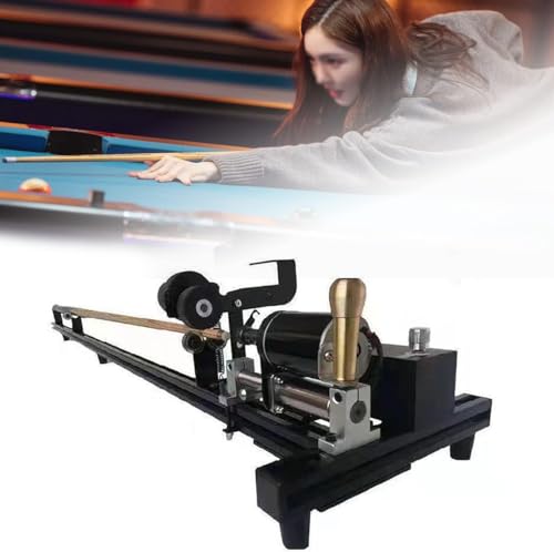 7 in 1 Billiard Snooker Pool Cue Tip Tool, Snooker Cue Repairing Machine for Billiard Cue Tip Clamp Repairing, Club Straightening and Leather Replacement