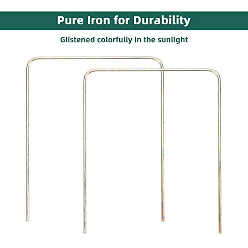 Regulation Size Croquet Wickets, 9 Colorful Square Arrow Wickets - 8.1" x 6.3" Replacement Set for Six Players Croquet Sets - size: Regulation Size
