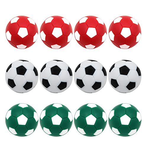 Foosball Balls Foose Balls Table Football Soccer Replacement Multicolor Official Tabletop Game Size 32mm Mini Foosball-Set of 12