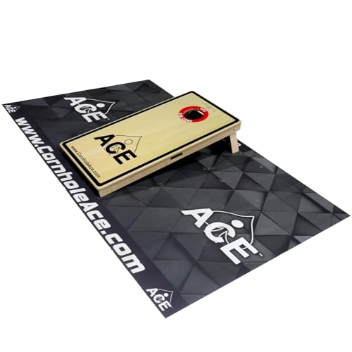 CornholeAce ACE Cornhole Pitch Pad Set - Includes 2 Cornhole Mats