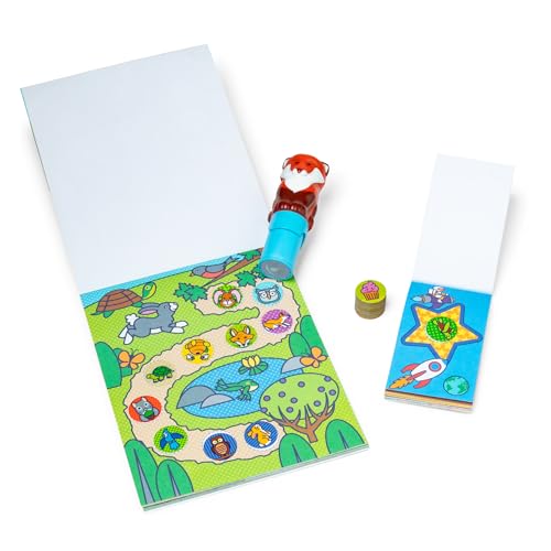 Melissa & Doug Sticker Wow!™ Fox Bundle: 24-Page Activity Book, Refillable Sticker Stamper, Mini Pad, 500 Stickers, Arts and Crafts for Kids Ages 3+ - color: Fox, size: Bundle
