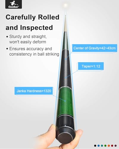 Set of 4 58" 2-Piece Pool Cue Sticks - 4 Distinct Colors, 18-21Oz | Weights 18,19,20,21 oz. Imitation leather grip. For adults/men/women, house bar/league play, or self-use/gift - color: Purple+Red+Green+Black