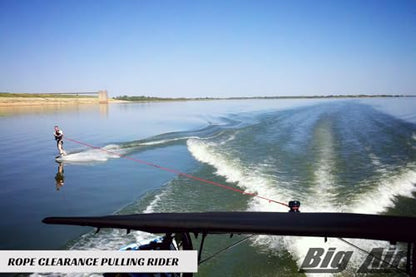 Big Air Super Shadow Wakeboard Tower Bimini Top - 76" x 76" - Mounts Over Existing Wake Tower - color: Texas Flag