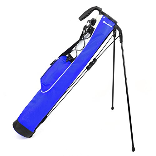 Orlimar Pitch ’n Putt Lightweight Sunday Golf Bag with Stand, Ultra-Light Carry Design, Two-Way Divider Top, Shoulder Strap, Compact Carry Golf Bag for Men & Women - color: Blue