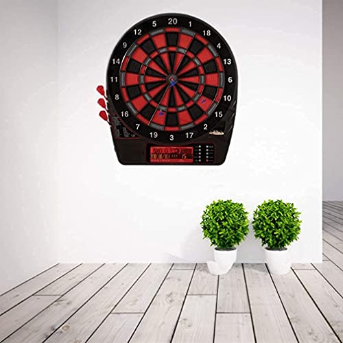 Electronic Dart Board, Electronic Dart Board, Professional Soft Dart Target, Practice Dart Machine with LCD Scoreboard, Powered by AC Adapter Or Battery, for Indoor Garden