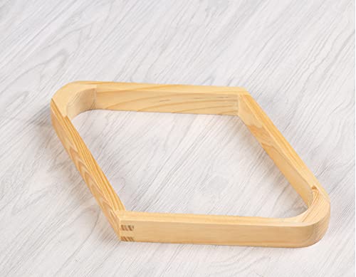 9 Ball Racks,Wooden Diamond Shaped Billiard Holder 9-Ball Diamond Rack Pool Table Triangle Ball Rack