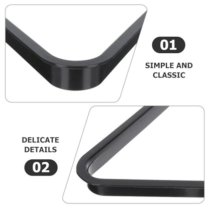 Kisangel Mini Billiard Rack Triangle 9.84In Plastic Pool Ball Rack for Standard Size Balls Compact Table Pool Accessory Suitable for Home Game Room Billiards Club