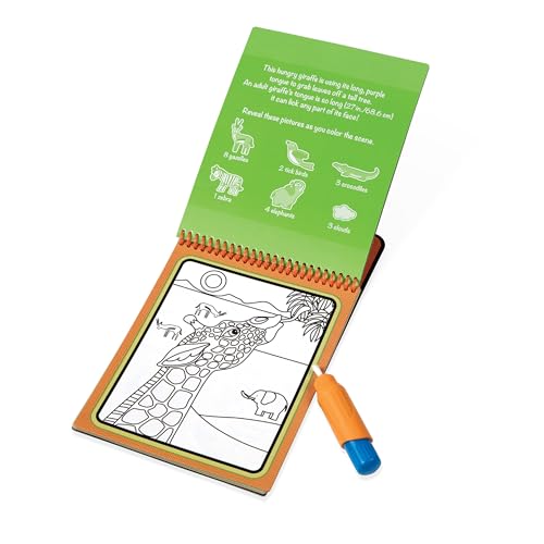 Melissa & Doug On The Go Water Wow! Reusable Water-Reveal Activity Pad - Safari - FSC Certified - size: 1 EA, style: Safari