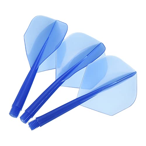 PATIKIL Integrated Dart Shaft & Flights, Pack Lightweight Plastic Dart Flight Set - color: Transparent Blue