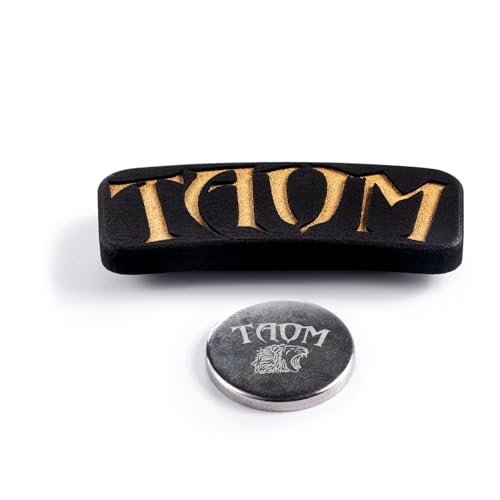 Taom Magnetite Billiard Pool Cue Chalk Holder with Cup in Branded Box, Black