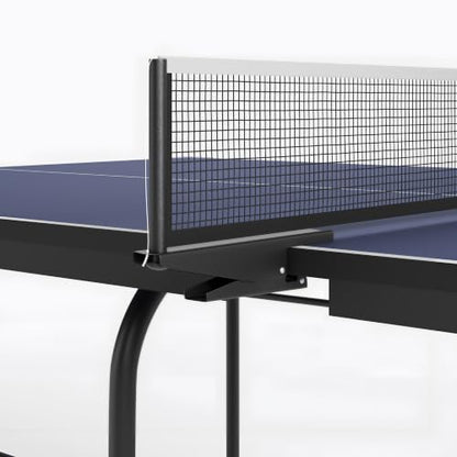 Zevemomo Table Tennis Table, Foldable Ping Pong Tables w/ 2 Paddles 3 Balls - color: Blue