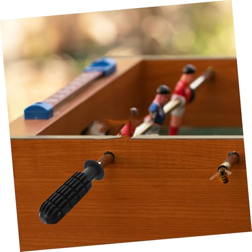Table Foosball Handle Set with Toothed Grips End Caps and Soccer Balls Kit Replacement Accessories for Kids and Adults Tabletop Foosball Game Durable and Comfortable 3.74In Handles