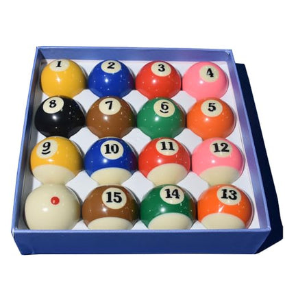 Billiard Balls Pool Table Ball Set - size: 2-1/4 INCH POOL BALL