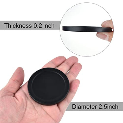 Coopay 12 Pieces Home Air Hockey Pucks 2.5 Inch Heavy Replacement Pucks for Game Tables Equipment Accessories, 12 Grams - color: Black