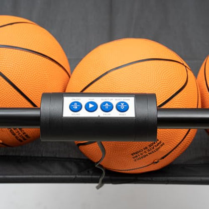 Electronic Basketball Arcade Game Shot Dual Shot Foldable Basketball Machine Indoor Basketball Hoop Arcade with Digital Scoring and Timer 5 Balls and 2 Nets for Teen & Adults Home
