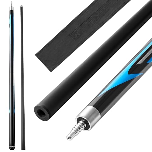 VEVOR Pool Cue, Pool Stick, 58 inch Billiard Pools Cue Stick with Multi-Layer Tip & ABS Connection Ring, Cues Sticks for Professional Pool Table, Bar, Home, Office - style: 1 Piece Jump Break Cue
