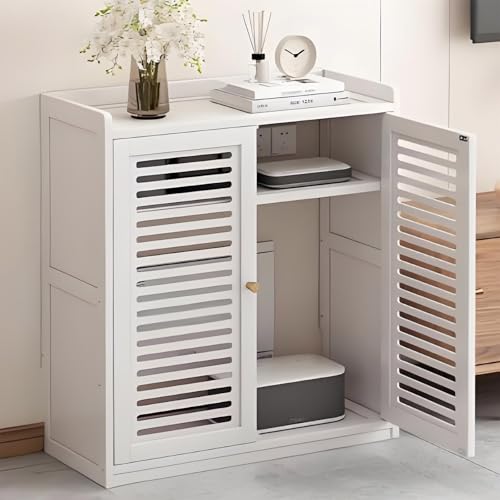 Audio Video Media Stand Cabine,Media Storage Cabinet,Modern AV Cabinet,AV Rack Gaming Cabinet,AV Stereo Cabinet,Wood Stereo Cabinet,Stereo Cabinet Media Stand,Audio Video Media Stand(White,59x25x82cm/ - color: White, size: 59x25x82cm
