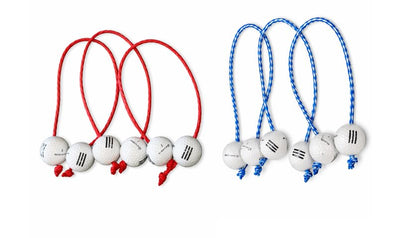 Premium Da Ladder Ball Set, Outdoor Lawn Toss with Real Golf Ball Bolas, PVC Frame, Carrying Bag, Red White and Blue, Made in USA