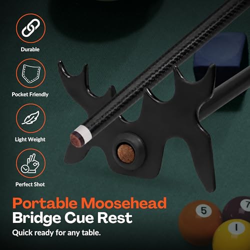Beer City Billiards - Slip-On Portable Moosehead Bridge Cue Rest