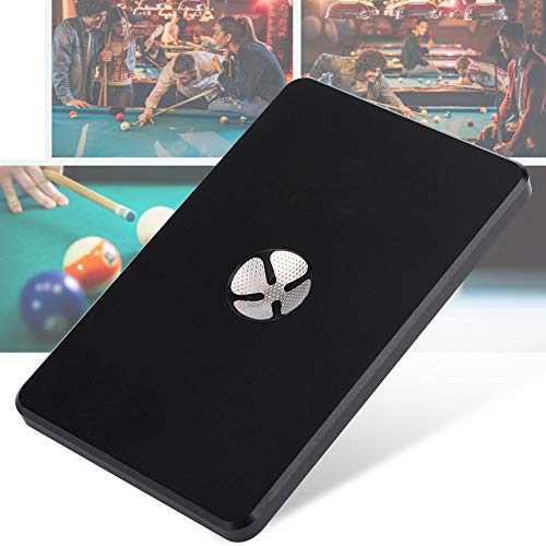 Pool Cue Tip Shaper, Lightweight Aluminum 2-in-1 Billiards Tool for Shaping and Polishing Cue Tips, 9x5.7x0.5 cm, Essential Cue Maintenance Accessory for Snooker and Pool Players