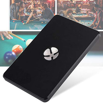 Pool Cue Tip Shaper, Lightweight Aluminum 2-in-1 Billiards Tool for Shaping and Polishing Cue Tips, 9x5.7x0.5 cm, Essential Cue Maintenance Accessory for Snooker and Pool Players