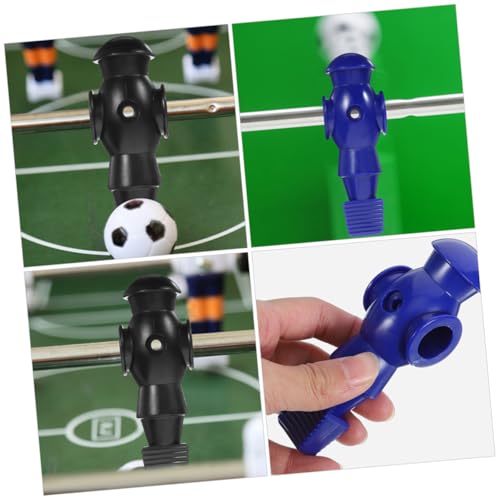 4Pcs Table Soccer Figures Foosball Replacement Players PP Resin Football Men Statues for Standard Rods Navy and Cyan