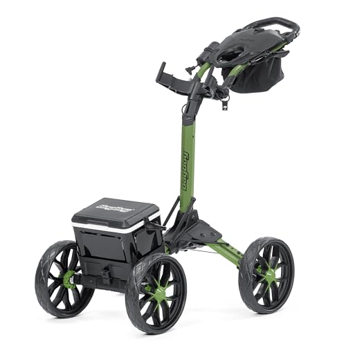 Bag Boy Quad Pro Disc Golf Cart - color: Green/Black