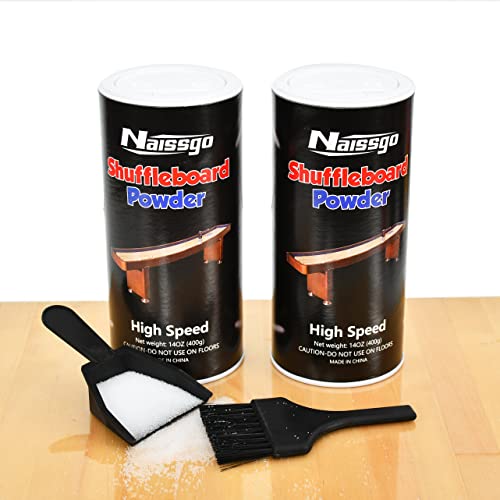 Shuffleboard Sand Wax Shuffleboard Powder Set with Small Brush & Pan - style: 2 Cans High Speed