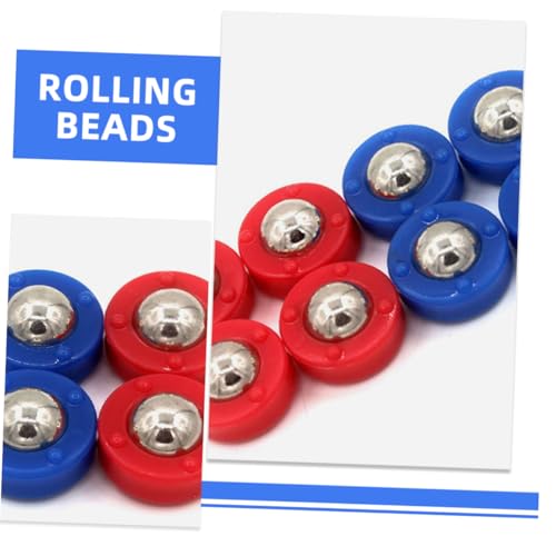 LIOOBO 20pcs Mini Shuffleboard Replacement Pucks Set Tabletop Shuffleboard Accessories for Indoor Games Sturdy Roller Beads for Curling Fun