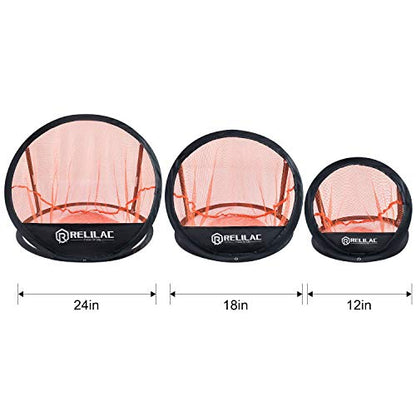 RELILAC Pop Up Golf Chipping Practice Net Set - Indoor/Outdoor Golfing Target Accessories for Golf Practice - Improve Your Short Game - Gifts for Men, Dad, Mom, Husband, Women, Kid, Golfers - style: Net