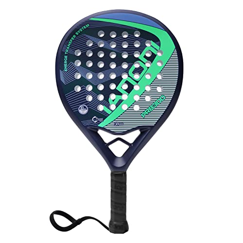 IANONI Padel Racket Carbon Fiber Surface with EVA Memory Flex Foam Core Padel Tennis Racquets Paddle Tennis Racket - color: S-PR8300-BLUE-1