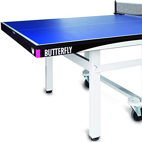 Butterfly Centrefold 25 Table Tennis Table—Indoor Rollaway Ping Pong Table—5-Year Warranty Game Table—ITTF Approved—For Tournaments & Clubs—Free Professional Ping Pong Net—No Assembly - style: Tournament Used
