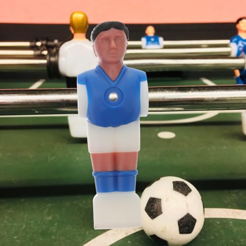 Kisangel 4Pcs Foosball Table Men Replacement Table Soccer Player Foosball Replacement Parts (2pcs Red and 2pcs Blue)