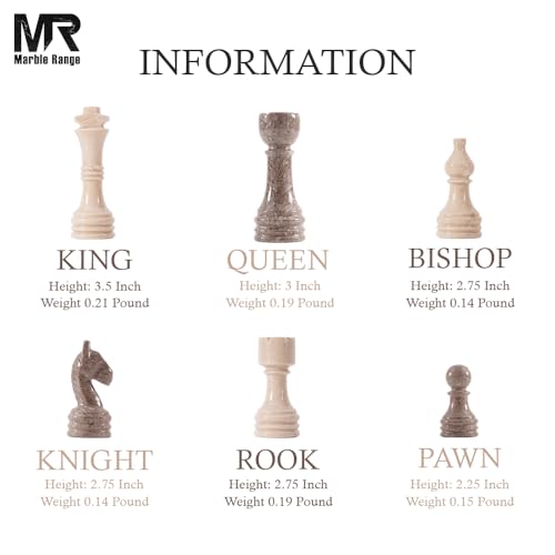 Marble Chess Set 15" Inches Verona & Oceanic with Storage Box and 2 Extra Queen Handmade Classic Board Games for Adults, Luxury Marble Chess Board & Chess Pieces for Gifts - color: Verona & Oceanic