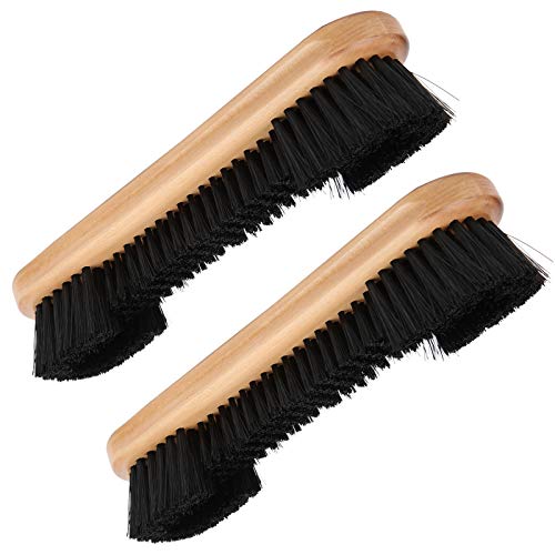2pcs Rail Brush Pool Snooker Billiard Table Brush, Wooden Billiards Pool Table and Rail Brush Set, Billiard Brush Cleaner Billiard Washing Tools Supplies