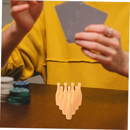 10pcs Bowling Pin for Tabletop Games Portable Bowling Accessory for Boys and Girls and Family Entertainment