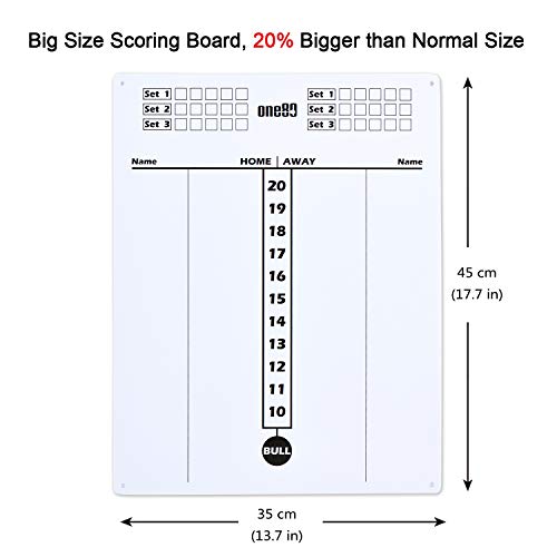 ONE80 Vapor 180 Bristle Dartboard Staple Free Bullseye Steeltip Darts Extra Flights - style: with Scoreboard