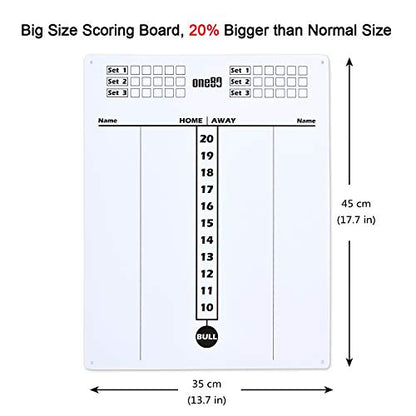 ONE80 Vapor 180 Bristle Dartboard Staple Free Bullseye Steeltip Darts Extra Flights - style: with Scoreboard