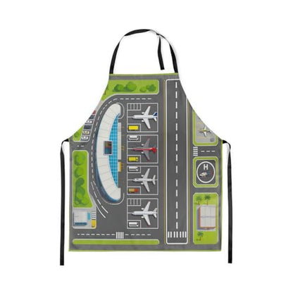 Castle Fairy Basketball Kitchen Apron - color: Airplane